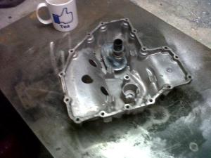 Sump showing position of modified pick up